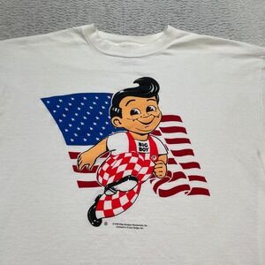 Vintage Bob's Big Boy Restaurants XXL T-Shirt - Jerzees USA- STAINS